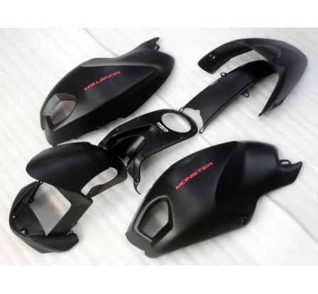 Carena in ABS Ducati Monster 696 796 1100 1100S dark nero opaco