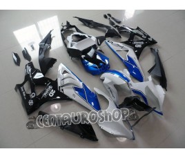 Carena in ABS per BMW S 1000 RR HP4 bianco e blu