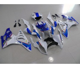 Carena in ABS per BMW S 1000 RR Bianco rosso e blu Motorrad