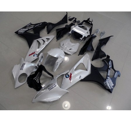 Carena in ABS per BMW S 1000 RR bianco e nero opaco