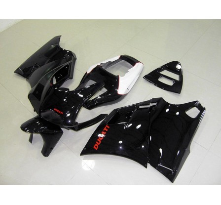 Set di carene in ABS Ducati 748 916 996 998 nere lucide oppure opache