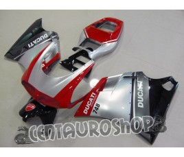 Set di carene in ABS Ducati 748 916 996 998 rosso e argento