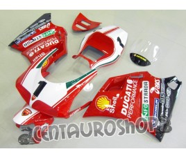 Set di carene in ABS Ducati 748 916 996 998 replica SBK Fogarty Infostrada