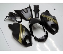 Carena in ABS Ducati Monster 696 796 1100 1100S nero opaco e oro