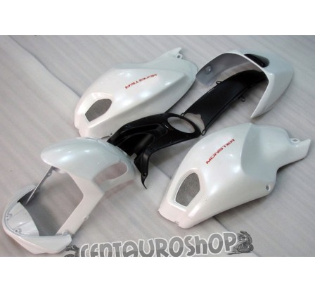 Carena in ABS Ducati Monster 696 796 1100 1100S total white 