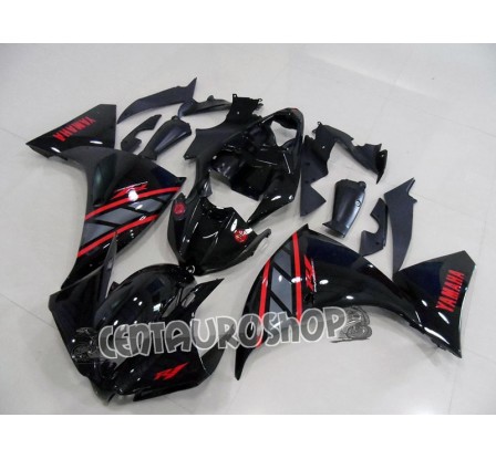 Carena ABS Yamaha YZF 1000 R1 12 13 classic black and red