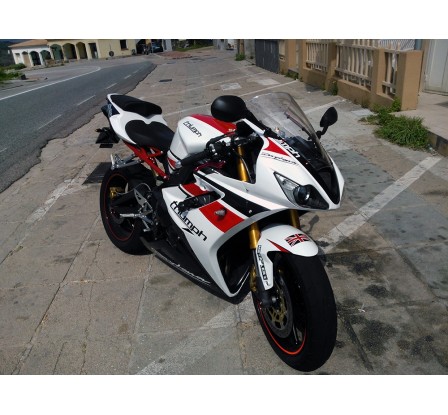 Carena in ABS Triumph Daytona 675 06 08 racing tricolor