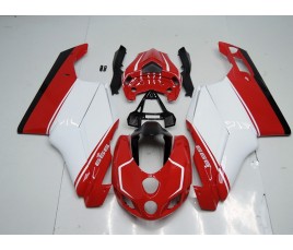 Carene in ABS Ducati 749 999 rosso e bianco schema 2