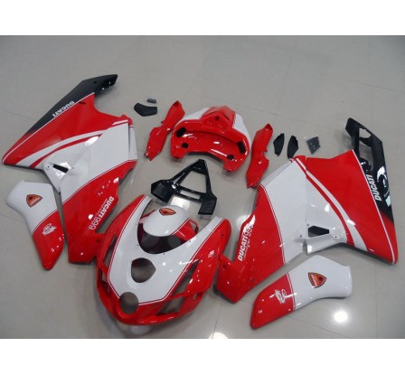 Carene in ABS Ducati 749 999 rosso bianco e nero schema 1