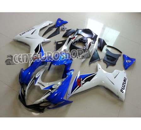 Carena ABS Suzuki GSX-R 600 e 750 2011 bianca e blu