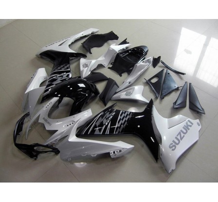 Carena ABS Suzuki GSX-R 600 e 750 2011 bianco e nera