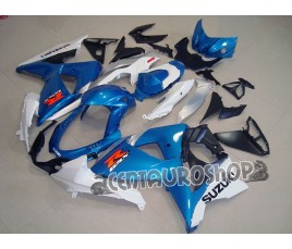 Carena in ABS Suzuki GSX-R 1000 09 15 bianco e blu classic