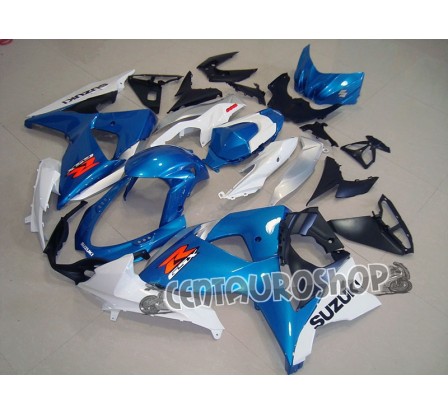 Carena in ABS Suzuki GSX-R 1000 09 13 bianco e blu classic