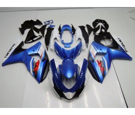 Carena in ABS Suzuki GSX-R 1000 09 15 metal blue + white