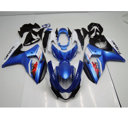 Carena in ABS Suzuki GSX-R 1000 09 13 metal blue + white