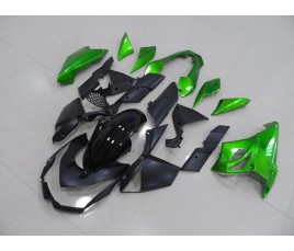 Carene nero e verde per Kawasaki Z1000 2010 2013