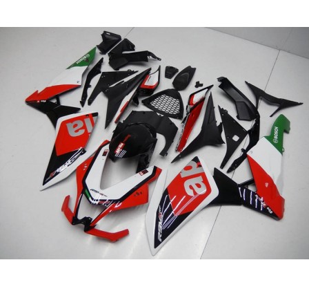 Carena in ABS per Aprilia RSV4 Classic tricolor su base nera