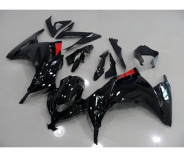 Carene ABS Kawasaki Ninja 300 2013 2014 Nera e rossa