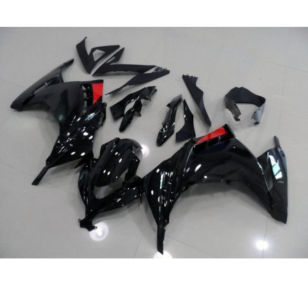 Carene ABS Kawasaki Ninja 300 2013 2014 Nera e rossa