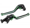 Kit leve freno frizione regolabili bicolori finitura verde