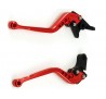 Kit leve freno frizione regolabili lunghe rosse