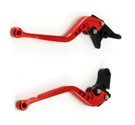 Kit leve freno frizione regolabili lunghe rosse