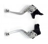 Kit leve freno frizione regolabili corte argento