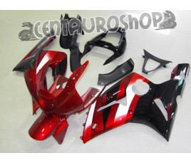 Carenatura in ABS Kawasaki ZX-6R Ninja 636 03-04 Flaming Red & Black