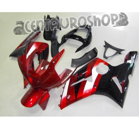 Carenatura in ABS Kawasaki ZX-6R Ninja 636 03-04 Flaming Red & Black