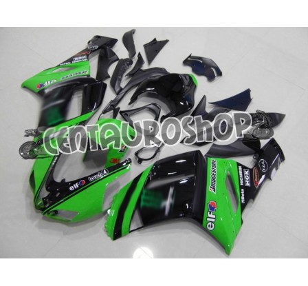 Carenature replica Kawasaki ZX6R Ninja 636 07-08 Green Moto gp