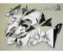 Carena in ABS Kawasaki ZX-10R Ninja 04-05 White Corona