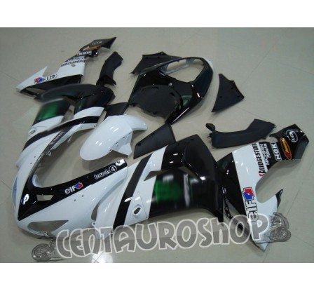 Carena in ABS Kawasaki ZX-10R Ninja 06-07 White motogp