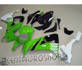 Carena in ABS Kawasaki ZX-10R Ninja 08-10 Lime Black & White