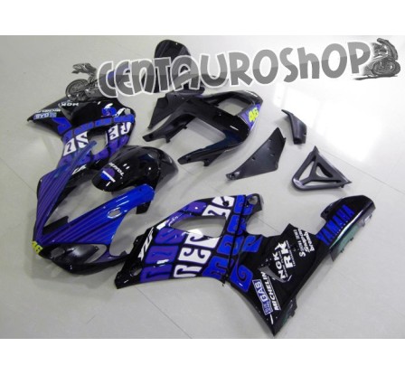 Carena in ABS Yamaha YZF 1000 R1 00-01 colorazione MATT BLACK