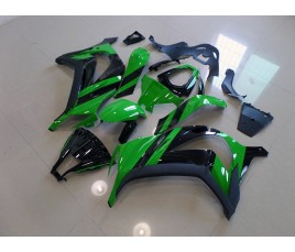 Carena in ABS Kawasaki ZX-10R Ninja 11-13 green and black 2