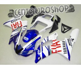 Carena in ABS Yamaha YZF 1000 R1 00-01 colorazione WHITE & BLUE
