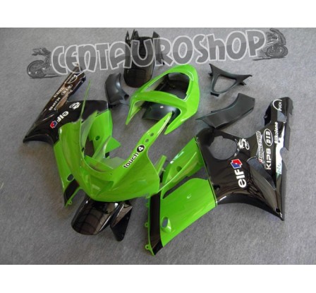 Carena ABS Kawasaki ZX6R Ninja 636 03 04 Green & Black SBK Replica