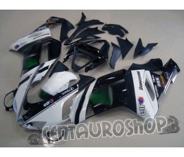 Carene replica Kawasaki ZX6R Ninja 636 07-08 Moto gp bianco