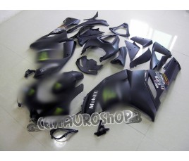 Carena in ABS Kawasaki ZX-6R Ninja 636 2007 2008 Nero opaco race