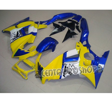 Carenature in ABS Honda CBR 600 F3 97-98 Giallo e blu Custom