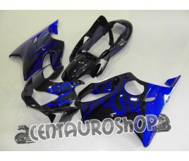 Carena in ABS Honda CBR 600 F4 99-00 black & blue flames