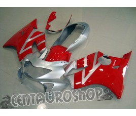 Carena in ABS per Honda CBR 600 F4 99-00 rosso e argento