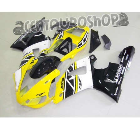Carena in ABS Yamaha YZF 1000 R1 00-01 colorazione YELLOW & BLACK