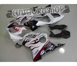 Carena in ABS Honda CBR 600 F4i/FSport 01-09 colorazione White flames