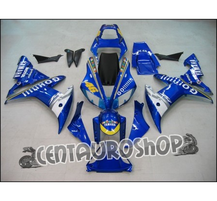 Carena in ABS Yamaha YZF 1000 R1 02-03 colorazione BLACK & BLUE