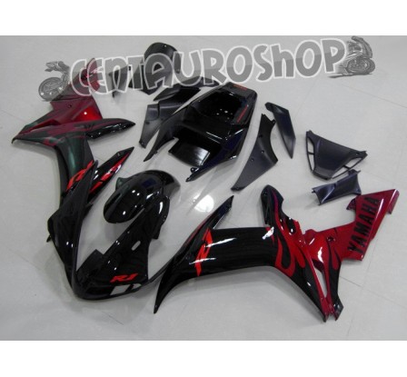 Carena in ABS Yamaha YZF 1000 R1 02-03 colorazione RED WHITE & BLACK