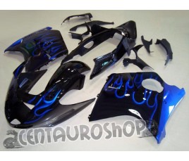 Carena in ABS Honda CBR 1100 XX 97-02 colorazione Blue Flames