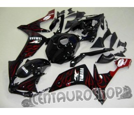 Carena in ABS Yamaha YZF 1000 R1 07-08 colorazione BLACK & RED