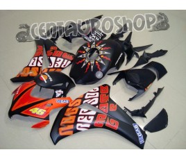 Carene in ABS Honda CBR 1000 RR 08-09 Rossi Black replica Motogp