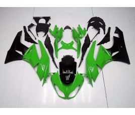 Carenature replica Kawasaki ZX6R Ninja 636 09-12 Classic Green e Nero opaco